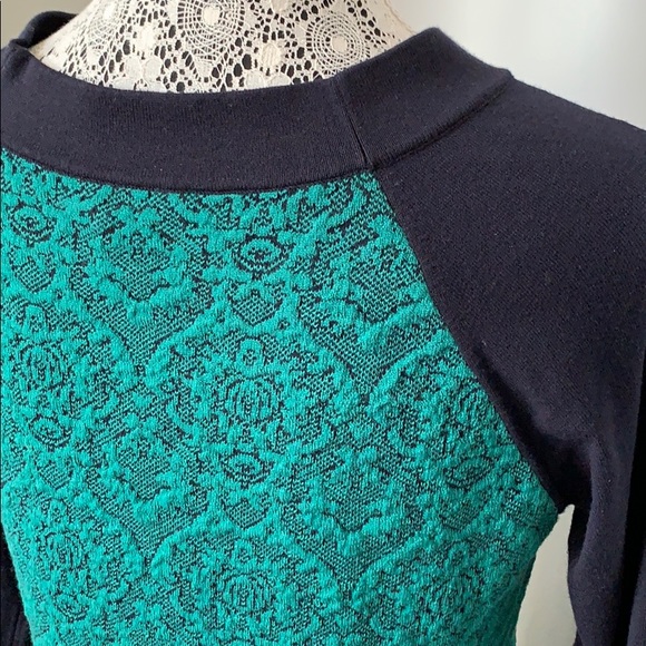 WEEKEND MAXMARA Knit Sweater Dress Navy Green - Picture 7 of 10